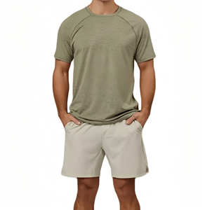 Özel Hemp100 kenevir Tee gömlek erkekler T-shirt çevre dostu organik pamuk sürdürülebilir Tee gömlek boş bambu pamuk T Shirt - Product Image 3