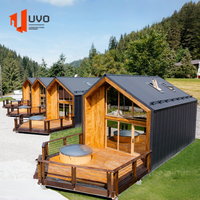 Maison modulaire de luxe à structure légère en acier, villa préfabriquée, maison moderne avec jacuzzi, spa, salle de bain, assemblage facile, conception personnalisée