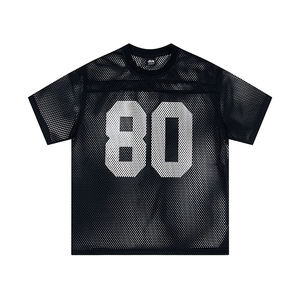 เสื้อยืดสไตล์เจอร์ซีย์แขนสั้นทรงหลวมแบรนด์อินเทรนด์ ซีรีส์เสื้อเจอร์ซีย์ลำลองสำหรับเล่นกีฬา พิมพ์ลายตัวอักษรได้ตามต้องการ เสื้อคลาสสิก - Product Image 5