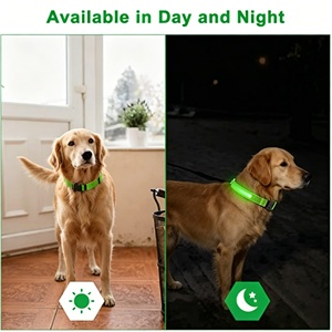 Electronic <b>Pet</b> LED Dog <b>Collar</b> Adjustable Flash Recharge <b>Pet</b> <b>Collars</b> Reflective LED <b>Collars</b> for Dogs Night Anti-Lost Dog Products - Product Image 2