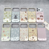Coque de téléphone en gros motif animaux de dessin animé, mignonne, chiot, lapin, en TPU souple, protection pour iPhone 16 15 Pro Max Samsung S25 S26 Ultra