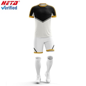 ชุดฟุตบอลพิมพ์ลายดีไซน์ใหม่สำหรับผู้ชาย เสื้อฟุตบอลระบายอากาศ กางเกงขาสั้น ชุดฟุตบอลแบบซับลิเมชั่น - Product Image 1