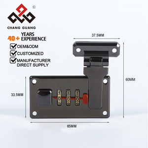 定制密码锁锌合金65x33.5毫米可重置三位数字，用于带徽标和颜色选项的行李箱储物柜 - Product Image 2
