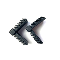 Connecteur de barre d'espacement léger noir creux en verre, accessoire de fixation pour la connexion de barres d'espacement en aluminium, en plastique, pliable, 5