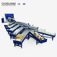 Línea de Cinta Transportadora GOSUNM H230334 con Dimensionamiento Dinámico DWS y Escaneo Superior para Automatización Logística 3000 PPH