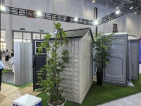 Maisonnette Modulaire Préfabriquée Portable Isolée et Étanche, Abri Mobile en HDPE pour Entrepôt et Parc