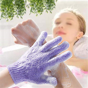 Guanto da bagno esfoliante in plastica per la rimozione della pelle morta, <span class=keywords><strong>Scrub</strong></span> per la <span class=keywords><strong>doccia</strong></span> a mano e corpo - Product Image 2