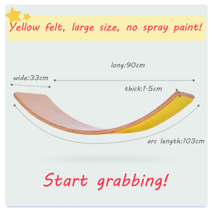 กระดานฝึกประสาทสัมผัสสำหรับเด็กเล่นโยคะกระดานโค้งของเล่น Montessori สีรุ้งของเล่น Montessori - Product Image 2
