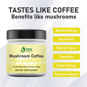 Oem Mushroom Coffee Powder Support Custom Reishi Mushroom <b>Supplement</b> Mushroom Improves Focus Alertness Coffee - Product Image 4