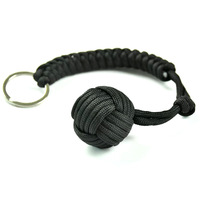 Cordon de survie tactique de camping 550 Paracord Monkey Fist avec boule en acier