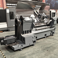 Tour CNC à banc incliné TCK63E, machine à tournage de métaux robuste, grande guillotine à guidage rigide, tourelle motorisée 4 axes, fraiseuse CNC
