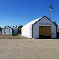 Structure en acier galvanisé robuste, style moderne, toit imperméable en PVC, grand modèle double couche, portable, industriel, pour extérieur