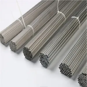 Small caliber stainless steel thick walled round tube 316L capillary cut flat and without burrs