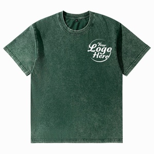 Pedido Mínimo de 50 Piezas, Camiseta Personalizada con Logotipo para Hombre, 230 g/m², Algodón Lavado Vintage, Corte Holgado con Hombros Caídos - Product Image 6