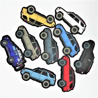 Patchs en PVC personnalisés 2D 3D Patches en caoutchouc personnalisés Patch de voiture agréable pour véhicule