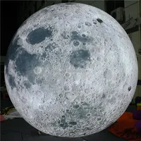 Décoration de fête et publicité événementielle : Lune géante gonflable LED pour décoration d'événements extérieurs
