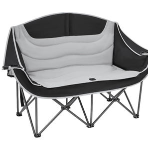 Silla de Camping Doble Plegable Portátil Ligera para Exteriores con Logotipo Personalizado, Acolchada y Resistente para Adultos - Product Image 1