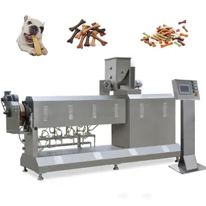 professional supply Dog Treat Dog Chews Making Machine Pet Treat Extruder Dog cat teething stick chewing gum production line