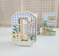 Pafu Pâques Pierre Lapin 3D Lettres Décor 1er Anniversaire Pâques Décoration En Bois
