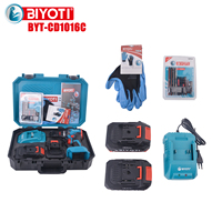 Ensemble d'outils électriques BIYOTI 21V, perceuse à percussion sans fil, perceuse électrique à batterie, tournevis sans balais portable