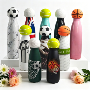 Bouteilles d'eau sportives en acier inoxydable 2026, forme boule de <span class=keywords><strong>bowling</strong></span>, motif marbré, <span class=keywords><strong>pour</strong></span> boissons gazeuses - Product Image 4