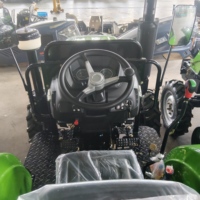 Tractor Agrícola Compacto HUABO de 25 HP, 4x4, Diésel, con Implementos Compatibles para Uso en Huertos y Jardines