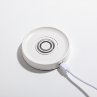Lampe de chevet LED portable rechargeable sans fil avec base de charge, lumière d'ambiance empilable, lampe bougie rechargeable