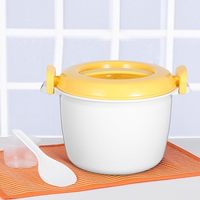 Cuiseur à riz micro-ondes, cuiseur vapeur pratique pour la maison, le dortoir, le bureau, pour soupes, pâtes, légumes, cuiseur vapeur en plastique