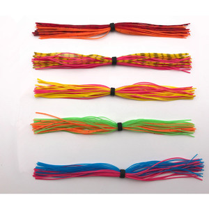 Appât en Silicone souple 50 brins jupes en Silicone matériau élastique parapluie <span class=keywords><strong>Sensation</strong></span> jupes Jigging leurre pêche en mer accessoires - Product Image 3