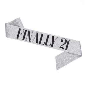 Fascia con Glitter per <span class=keywords><strong>Compleanno</strong></span> a Tema Principessa, Decorazione per Feste di Bambine - Product Image 6