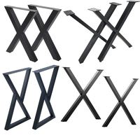 Pieds de table métalliques robustes, vente chaude, fourniture d'usine de quincaillerie pour meubles, plusieurs styles, base de table en gros