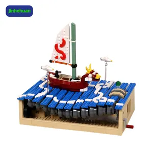 MOC gioco avventura sul grande mare barca a vela nautica blocchi di costruzione Kit la spada Master mattoncini giocattoli regali per bambini