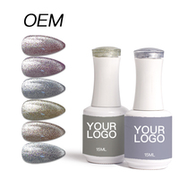 YICHUN 15 ML Vernis à ongles gel œil de chat magnétique organique inodore 24 couleurs Durée de séchage 60s Étiquette privée personnalisée Salon Gel UV