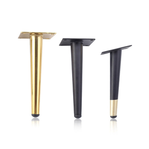 टिकाऊ 100 मिमी-720 मिमी स्टील काले सोने के टेप फर्नीचर के लिए सोफे कैबिनेट कुर्सी पैर - Product Image 1