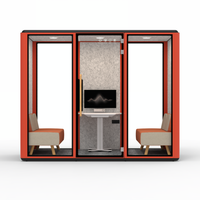 Espace de travail mobile intérieur Espace de bureau Pod de travail insonorisé pour réunion Téléphone Cabine d'étude Cabine Cabine Villa extérieure Salle de bain Appartement