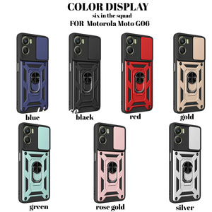 เคสโทรศัพท์สำหรับ Motorola G67 Power 5G, เคสป้องกันกระจกหน้าต่างตัวเลื่อนมีขาตั้ง - Product Image 6