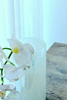 Vase cylindrique en verre soufflé à la main bleu pour fleurs fraîches, vase floral décoratif moderne pour la décoration de table à la maison