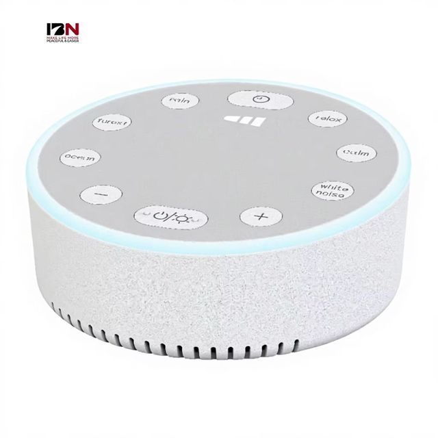 Modern White Noise Machine 400 Mah Battery Factory Direct ABS Material Smart Home Sleep Insomnia Relief Breathable Atmosphere