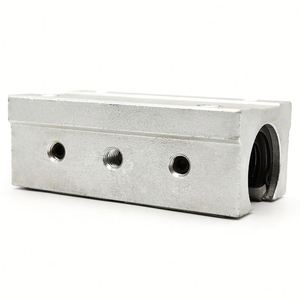 Kit de support de base pour rail de guidage cylindrique avec palier coulissant en aluminium pour le travail du bois et l'automatisation - Product Image 1