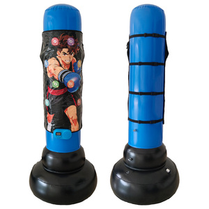 Sac de frappe <span class=keywords><strong>gonflable</strong></span> pour enfants, ensemble de jouets de karaté <span class=keywords><strong>avec</strong></span> <span class=keywords><strong>gants</strong></span> de boxe - Product Image 1