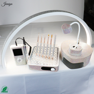 <span class=keywords><strong>Kit</strong></span> de Herramientas Profesionales <span class=keywords><strong>para</strong></span> Manicura y Pedicura con Pulidora, Aspiradora, Lámpara UV de Media Luna, Pincel Acrílico y Piedras de Estrás - Product Image 4