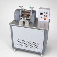 Kunststoff-Pelletiermaschine mit Touchscreen, Zweiwalzenmühle, Smart-Lab-Compound-Misch- und Granuliergerät, Rezept-Speicherung, CE ISO OEM