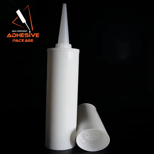 SZF 300ml Pegamento de vidrio vacío Tubo de calafateo <span class=keywords><strong>HDPE</strong></span> Cartucho de sellador de silicona de plástico Tubo de silicona Cartucho adhesivo único - Product Image 1