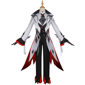 Disfraz de Cosplay de Arlecchino de Genshin Impact, <span class=keywords><strong>Peluca</strong></span> de Fatui Harbinger, Cosplay de Sirviente de Fatui, Disfraces de Halloween de Snezhnaya para <span class=keywords><strong>Mujer</strong></span> - Product Image 3