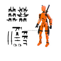 Figurines d'action d'anime robot 3D mobiles et cool, 13 figurines en PVC, jouets sensoriels pour garçons