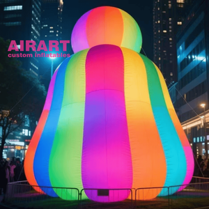 Coloré LED Éclairage Gonflable Pilier Colonne Ballon Couleur Changé Gonflable Lampadaires Décoration De Rue la Nuit - Product Image 3
