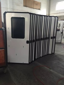 Venta caliente perfil de aluminio RV caravana camión remolque puerta de entrada con ventana de puerta de vidrio templado - Product Image 4