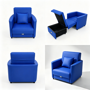 Sillón <span class=keywords><strong>de</strong></span> Acompañamiento Plegable <span class=keywords><strong>de</strong></span> Alta Gama para Hospital, Sofá Cama Reclinable y Convertible para Sala <span class=keywords><strong>de</strong></span> Estancia - Product Image 3