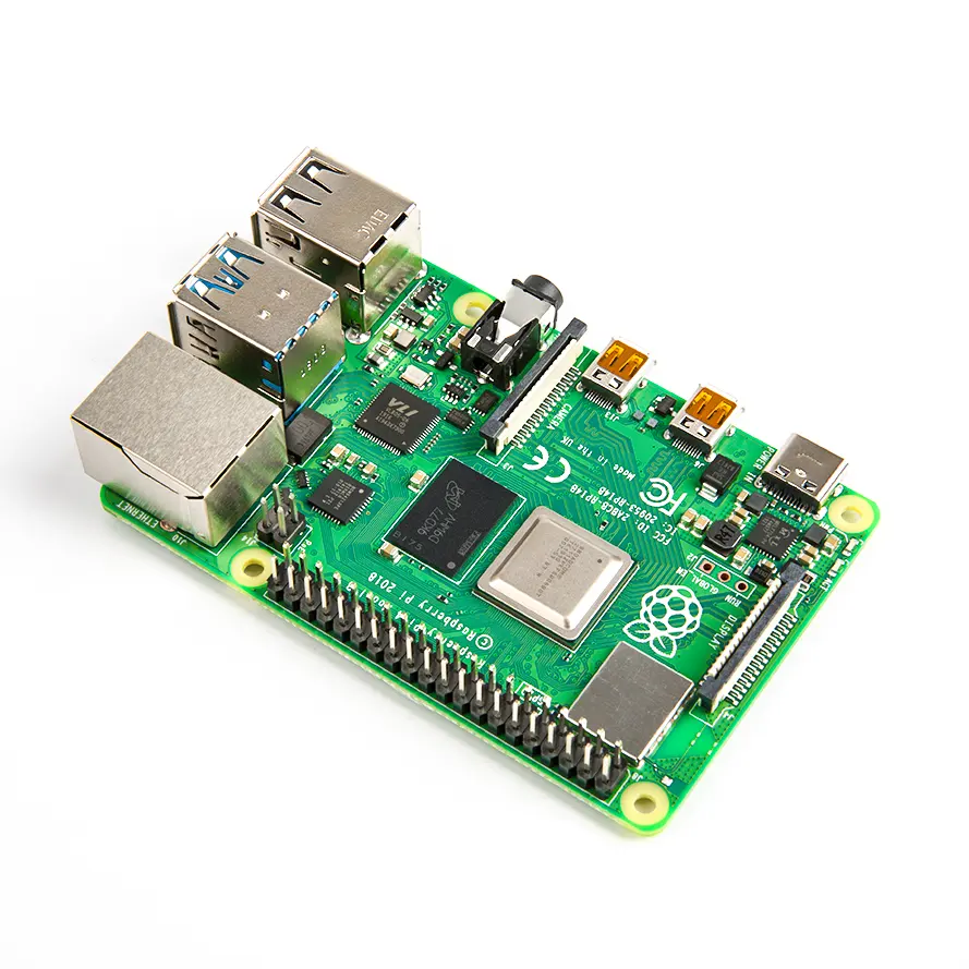 (ส่วนประกอบอิเล็กทรอนิกส์) ล่าสุด Raspberry Pi 4 รุ่น B 8GB RAM 1.2 รุ่น BCM2711 Quad ARM v8 1.5GHz OS 64 บิต