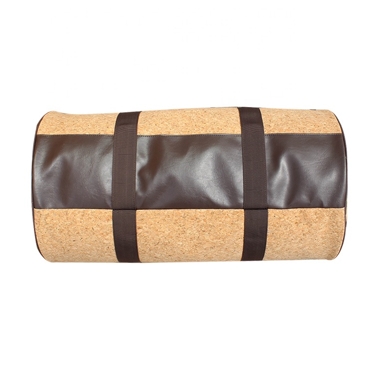 Light weight eco-friendly recyclable cork bag sport gym bag natural duffel bag for travel